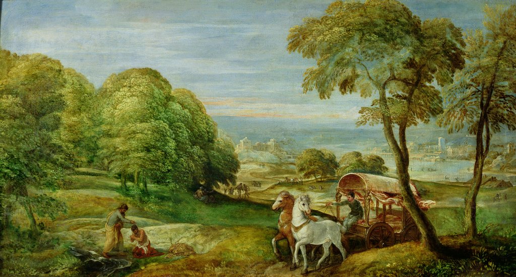 Detail of The Baptism of the Ethiopian Eunuch by St. Philip, 16th century by Lambert Sustris