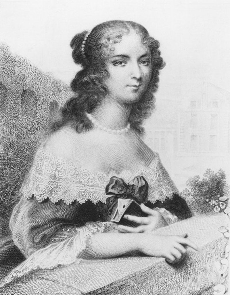 Detail of Marguerite Jeanne Cordier de Launay, Baroness Staal by Nicolas Francois Regnault