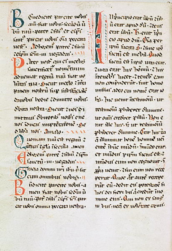 Detail of Fragment from a Cathar manuscript by French School