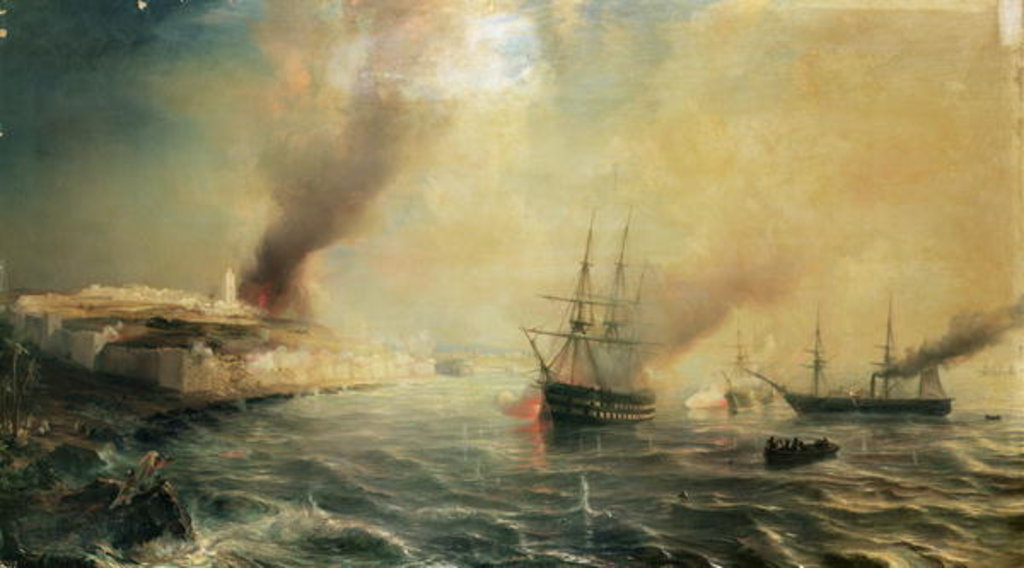 Detail of Bombardment of Sale, 26th November 1851, 1855 by Jean Antoine Theodore Gudin