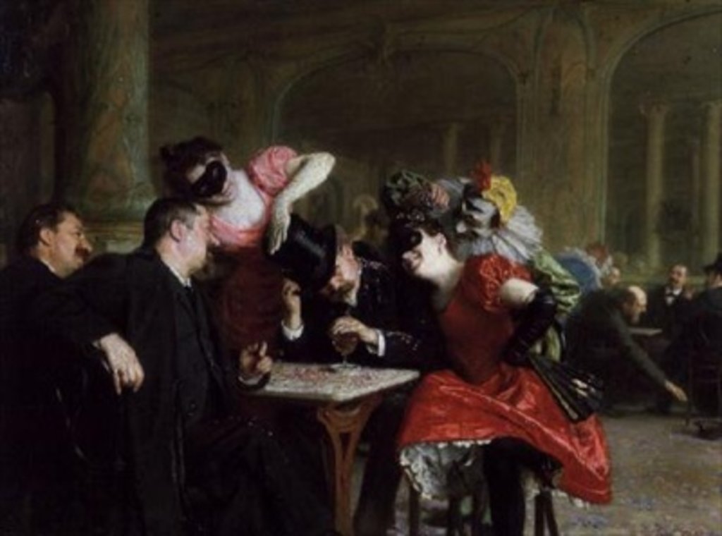 Detail of Le Carnival a l'Hotel Ferraille, 1901 by Remy Cogghe