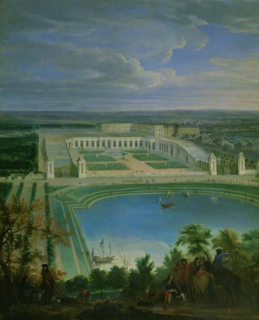 Detail of The Orangery and the Chateau at Versailles, 1696 by Jean-Baptiste Martin