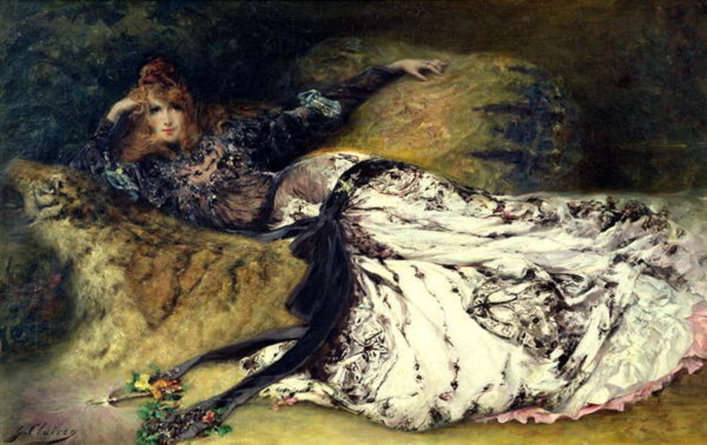 Detail of Sarah Bernhardt 1871 by Georges Clairin