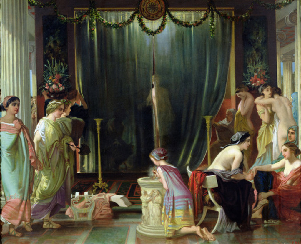 Detail of Zeuxis Choosing a Model for Helen by Victor Mottez