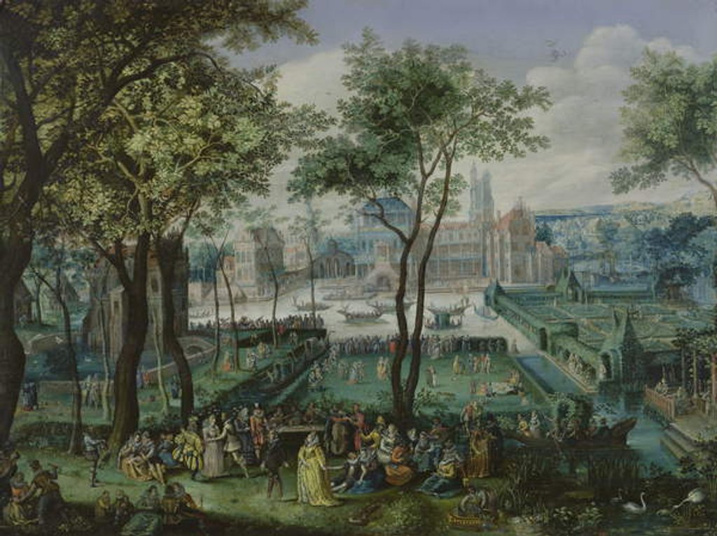 Detail of A Grand Fete by David Vinckboons