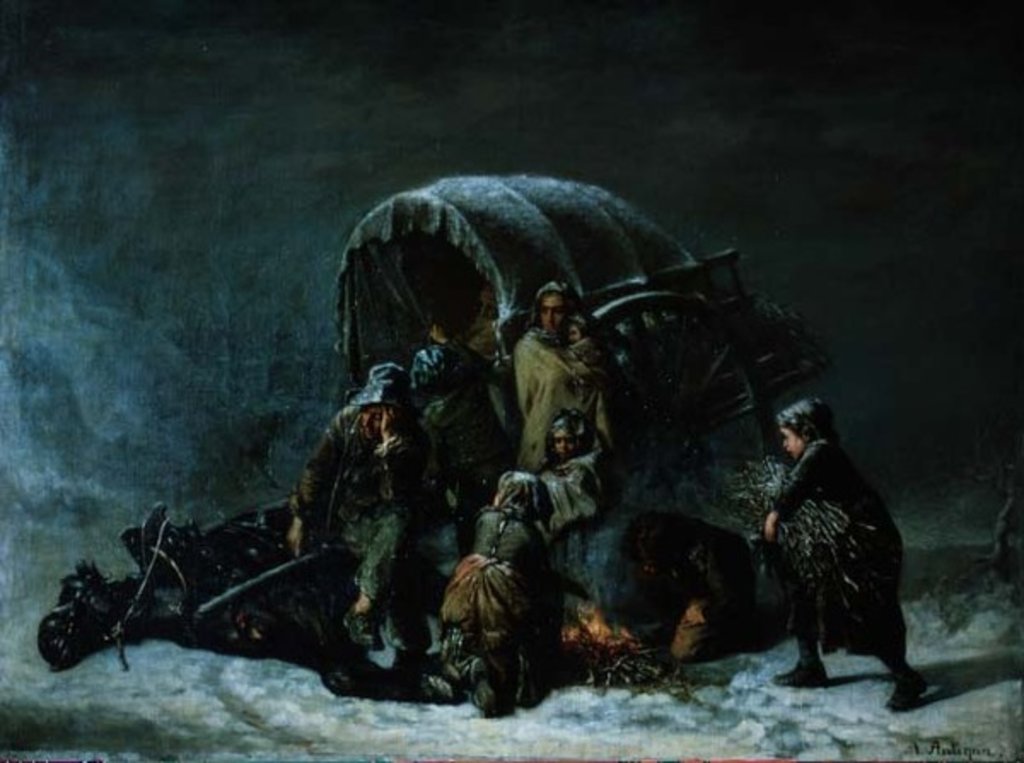 Detail of The Forced Stop by Alexandre Antigna