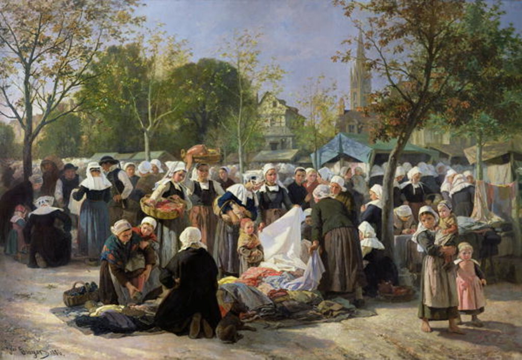Detail of The Material Market by Jules Trayer