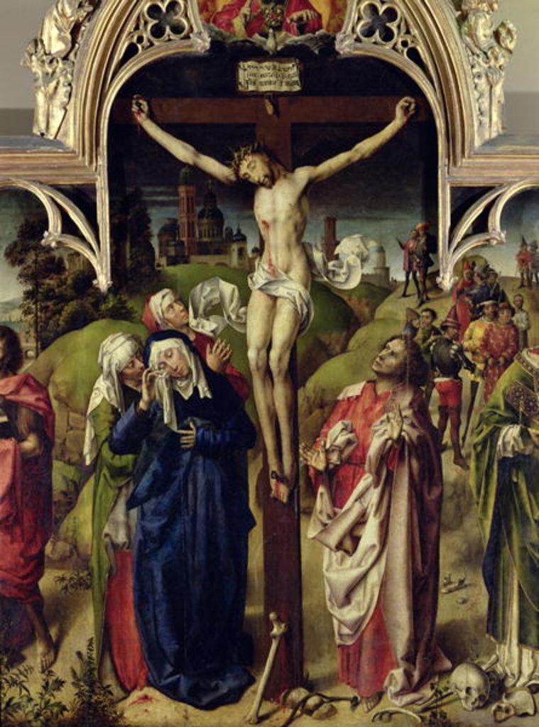 Detail of Christ on the Cross, the Holy Women and St. John the Evangelist by French School