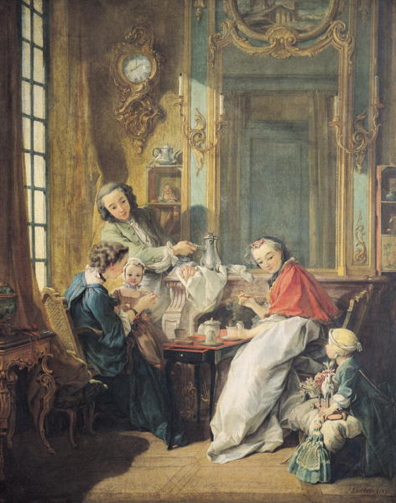 Detail of The Afternoon Meal, 1739 by Francois Boucher