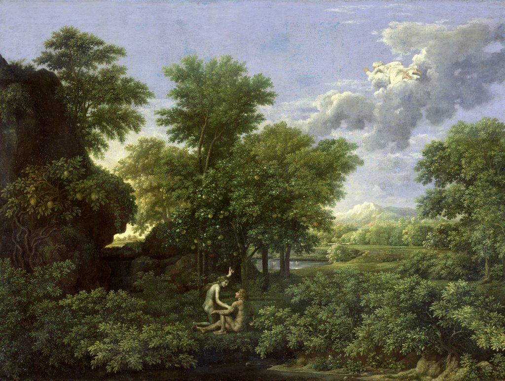 Detail of Spring, or The Garden of Eden, 1660-64 by Nicolas Poussin