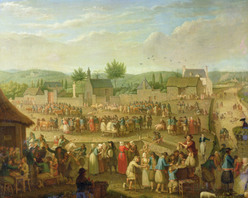 Detail of The Fair at Quimper, 1810 by Olivier Perrin