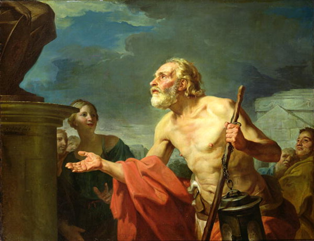 Detail of Diogenes Asking for Alms, 1767 by Jean Bernard Restout
