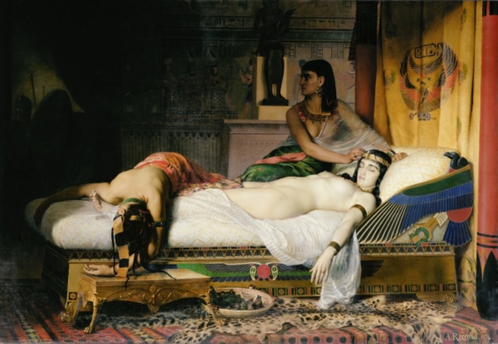 Detail of Death of Cleopatra, 1874 by Jean-Andre Rixens