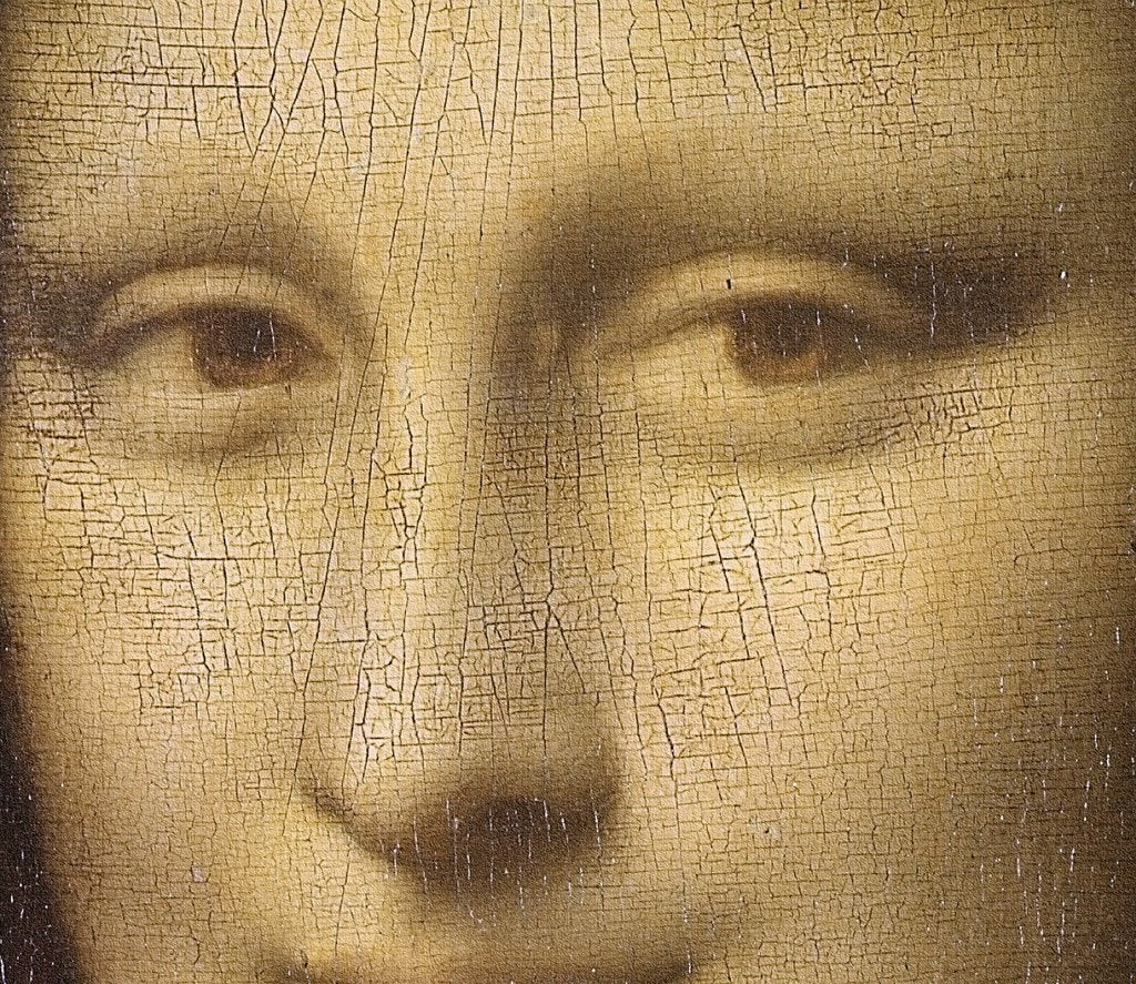 Detail of Mona Lisa, detail, c.1503-6 by Leonardo da Vinci