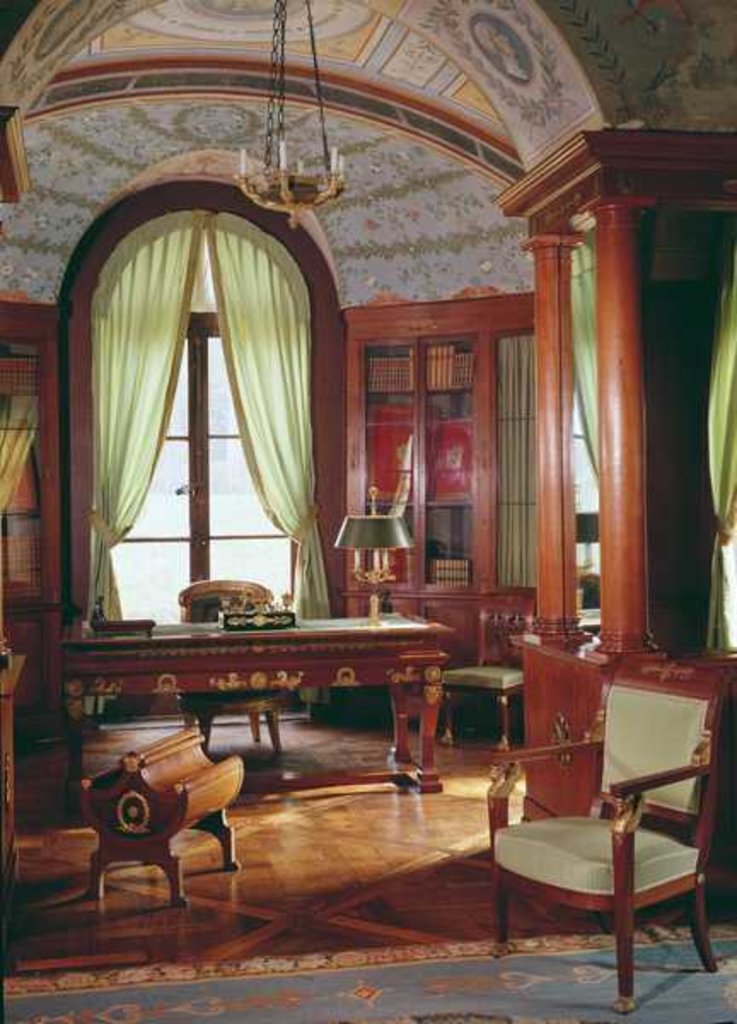 Detail of Napoleon Bonaparte's study, c.1800 by Charles & Fontaine Pierre Percier