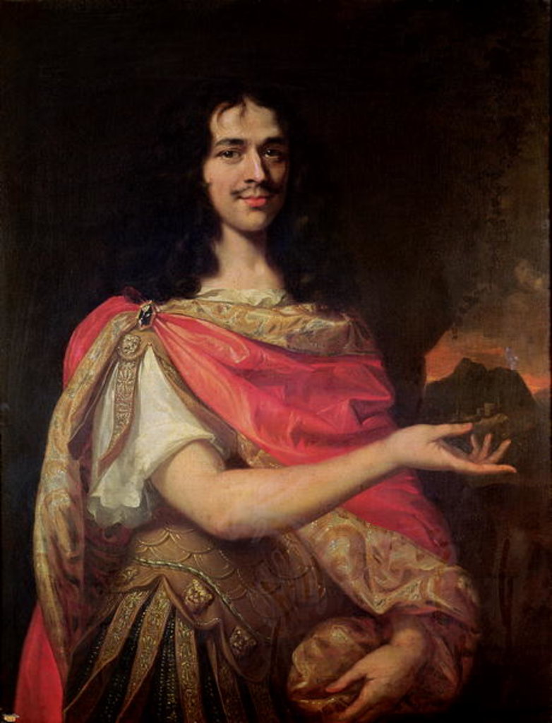 Detail of Portrait presumed to be Moliere by French School