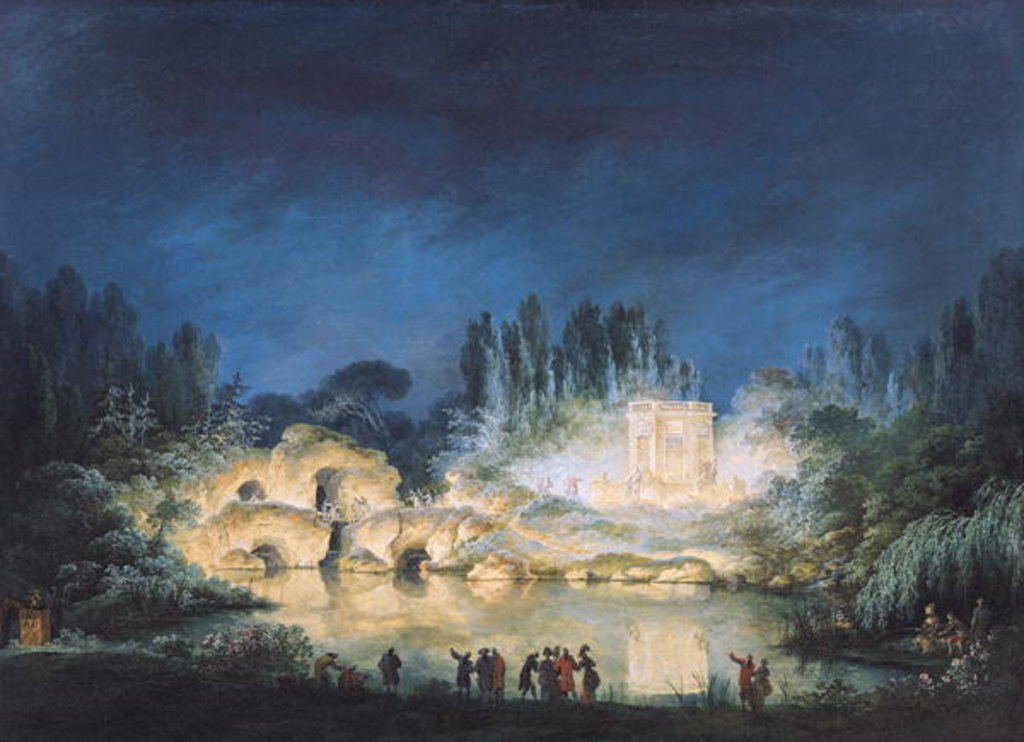 Detail of Illumination of the Belvedere at the Petit-Trianon, 1781 by Claude Louis Chatelet