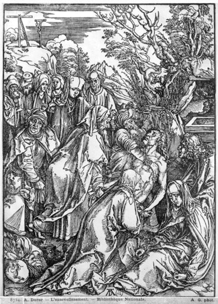 Detail of The entombment of Christ by Albrecht Dürer or Duerer