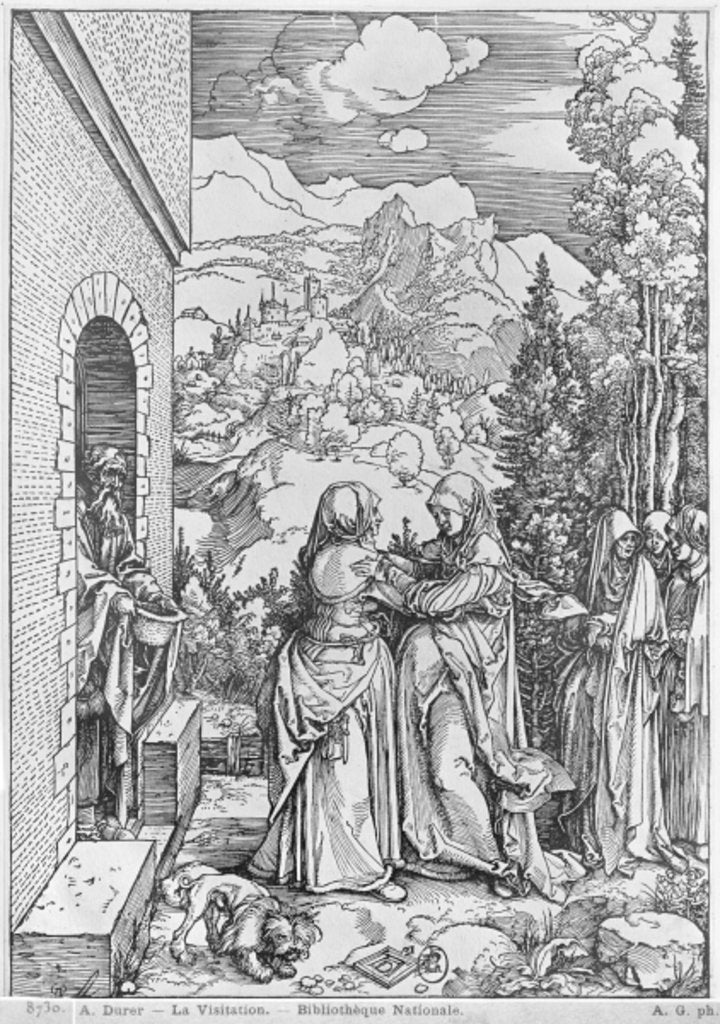 Detail of The Visitation by Albrecht Dürer or Duerer