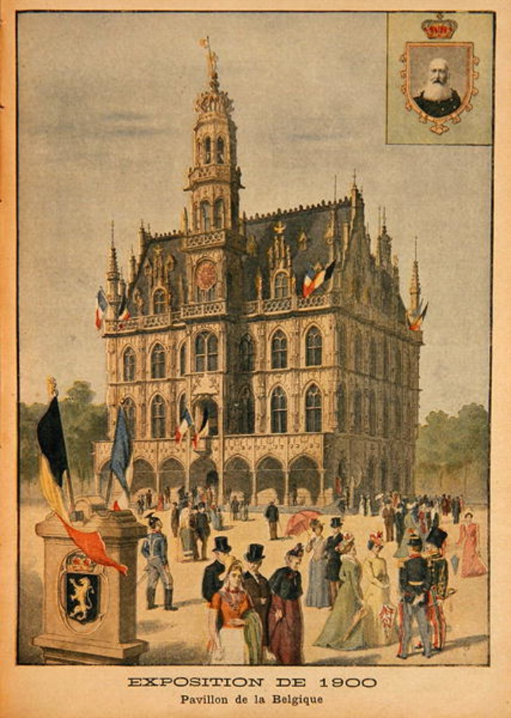 Detail of The Belgian Pavilion at the Universal Exhibition of 1900, Paris by French School
