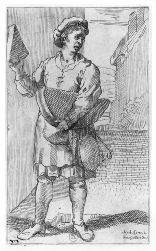 Detail of The Parmesan cheese Seller by Annibale Carracci
