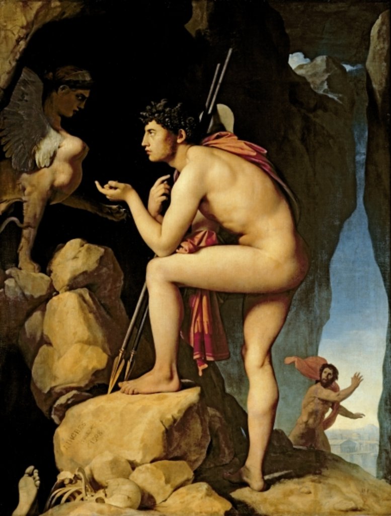 Detail of Oedipus and the Sphinx, 1808 by Jean Auguste Dominique Ingres