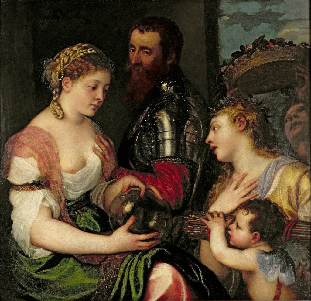 Detail of Allegory of Married Life by Titian