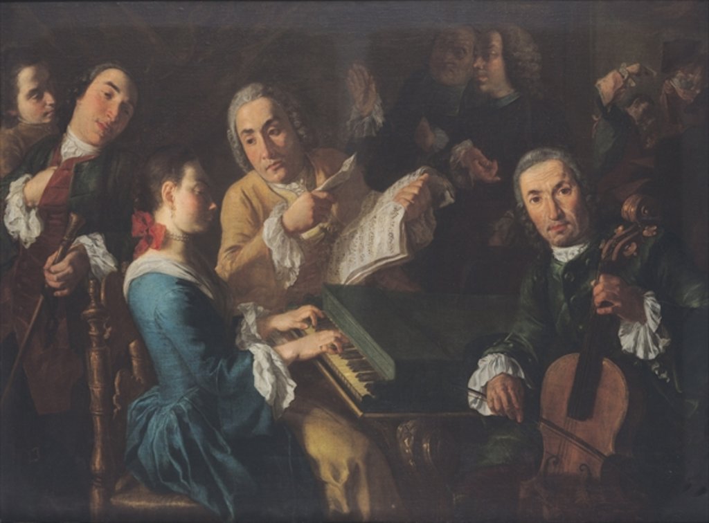 Detail of The Concert, c.1755 by Gaspare Traversi