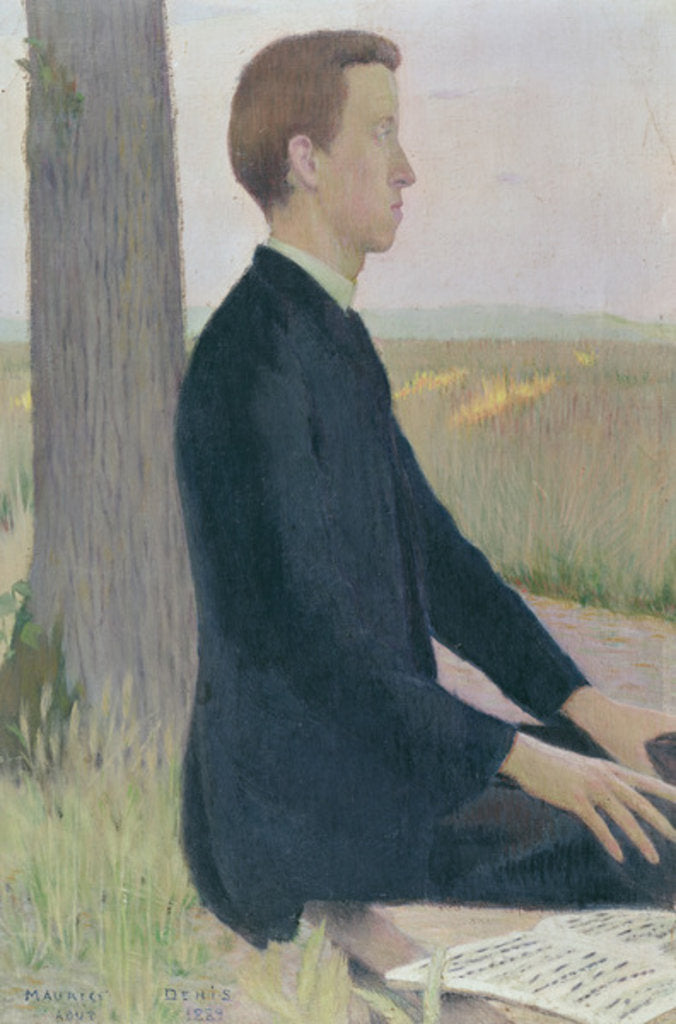 Detail of Portrait of Raphael Lemeunier, 1889 by Maurice Denis