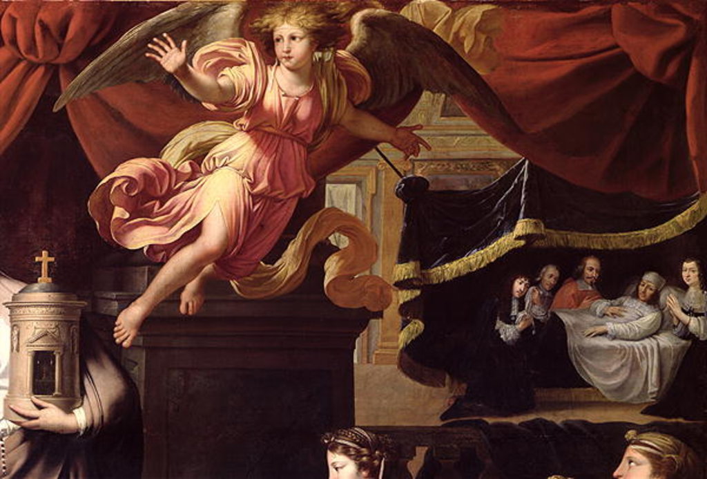 Detail of Ex-Voto to the Illness of Louis XIV in Calais, July 1658 by Nicolas Mignard