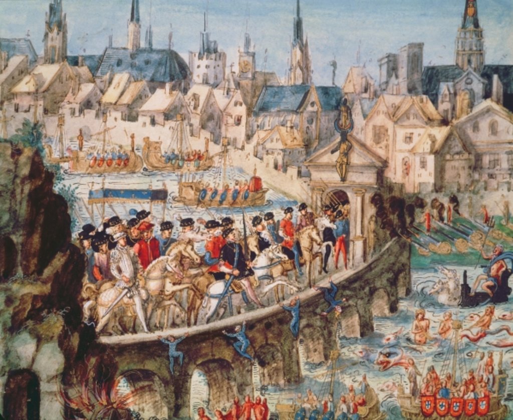 Detail of The Royal Entry Festival of Henri II into Rouen, 1st October 1550 by French School
