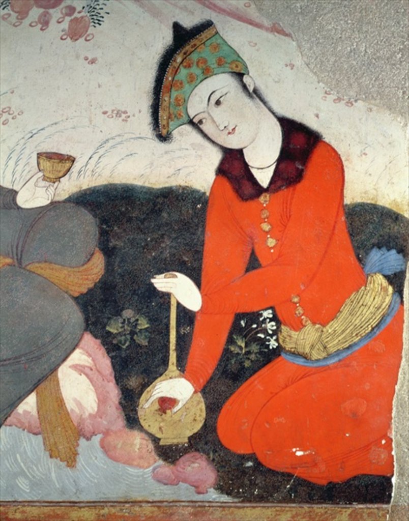 Detail of Courtier at the Court of Shah Abbas I by School Persian