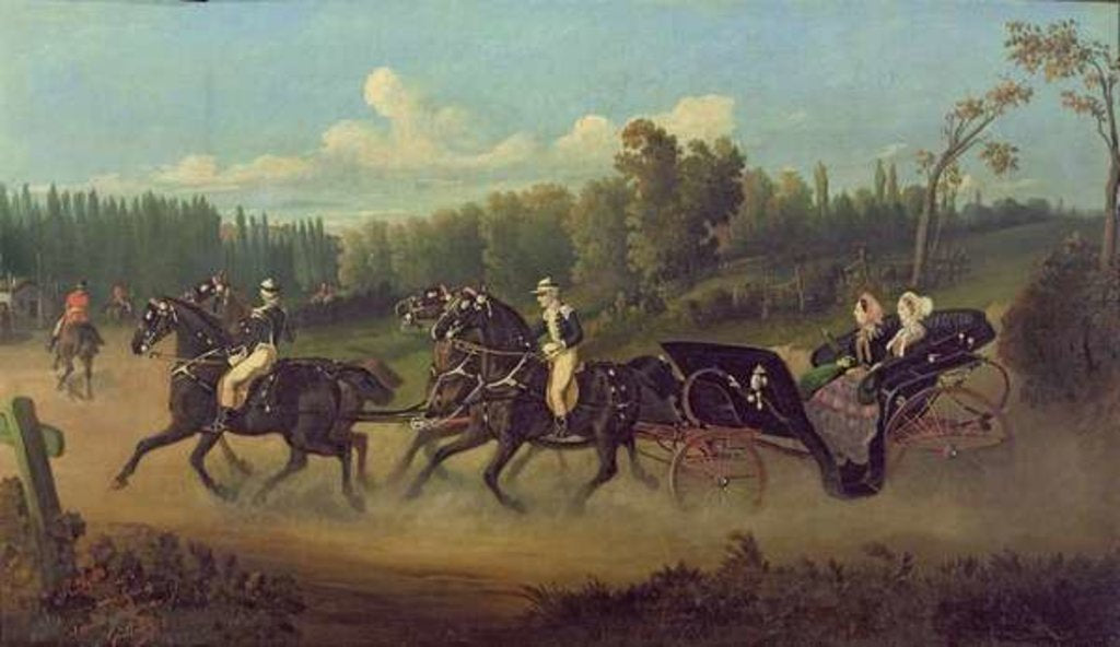 Detail of Empress Eugenie and Queen Victoria in the Park at Compiegne by Jonny Audy