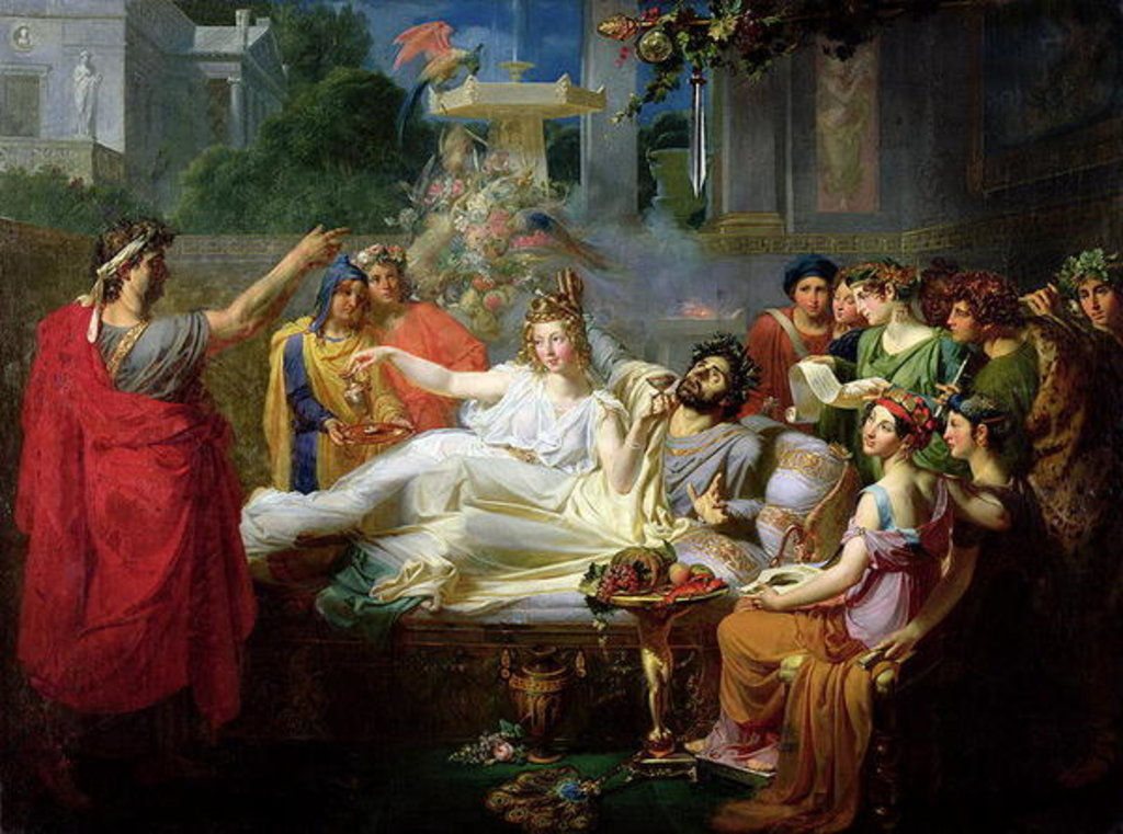 Detail of The Sword of Damocles by Felix Auvray