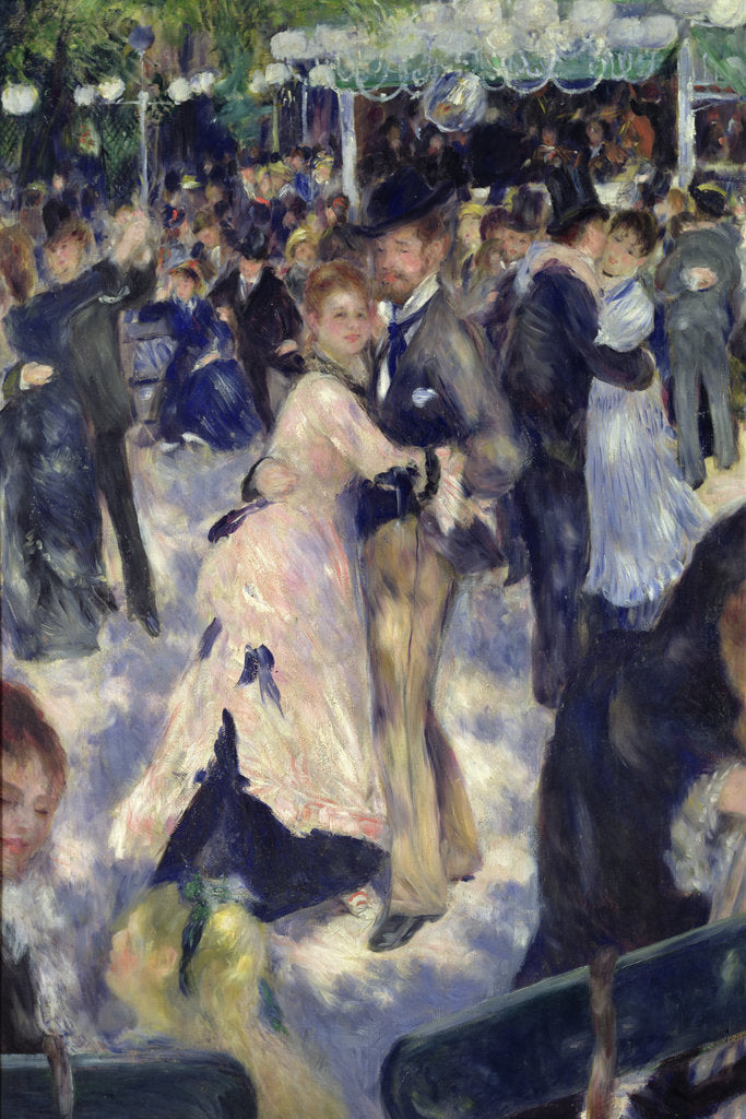 Detail of Ball at the Moulin de la Galette, 1876 by Pierre Auguste Renoir