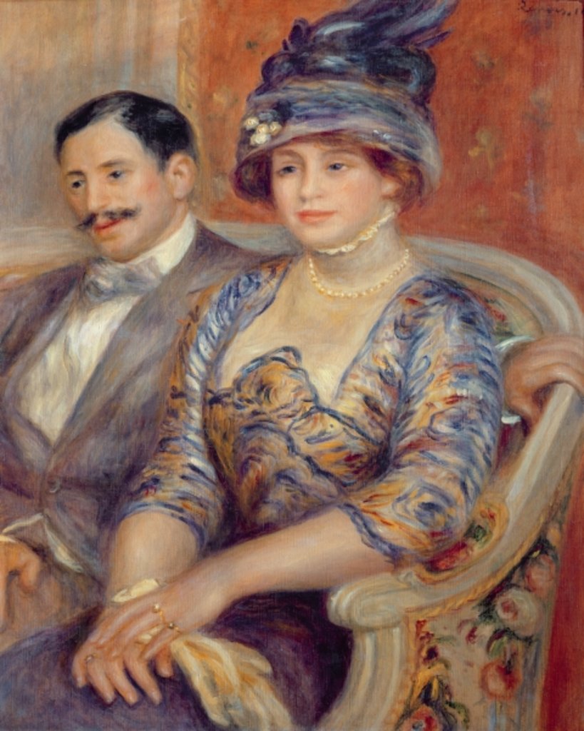 Detail of Mr. and Mrs. Bernheim de Villers, 1910 by Pierre Auguste Renoir