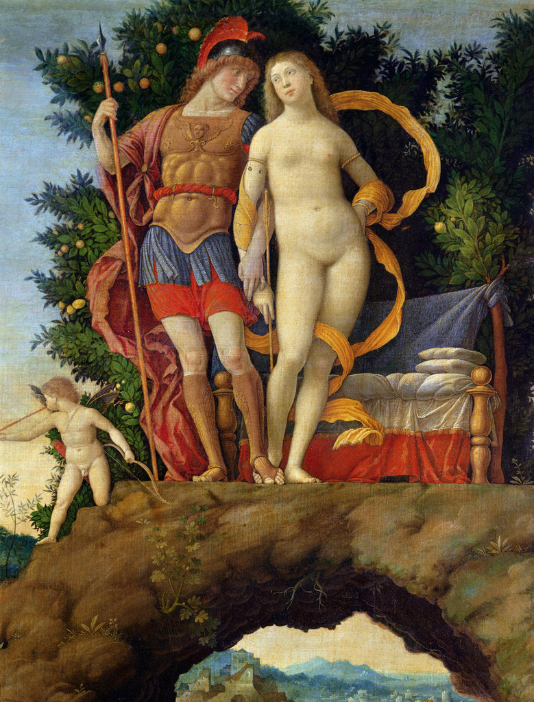 Detail of The Parnassus by Andrea Mantegna