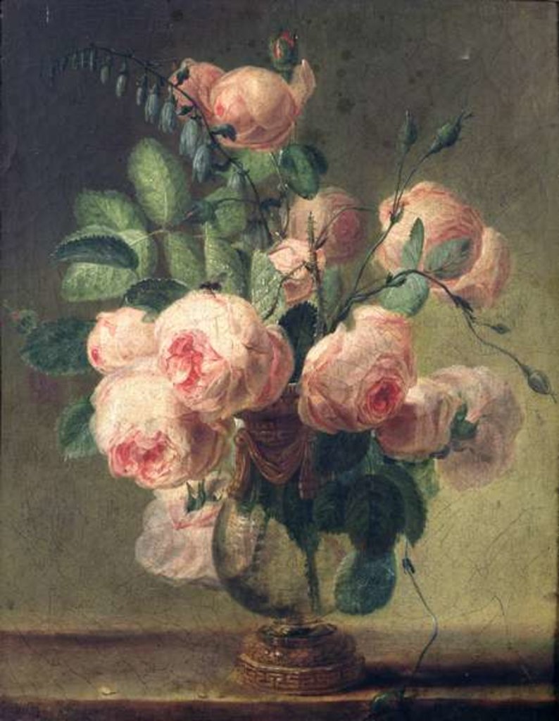 Detail of Vase of Flowers, 19th century by Pierre Joseph Redouté