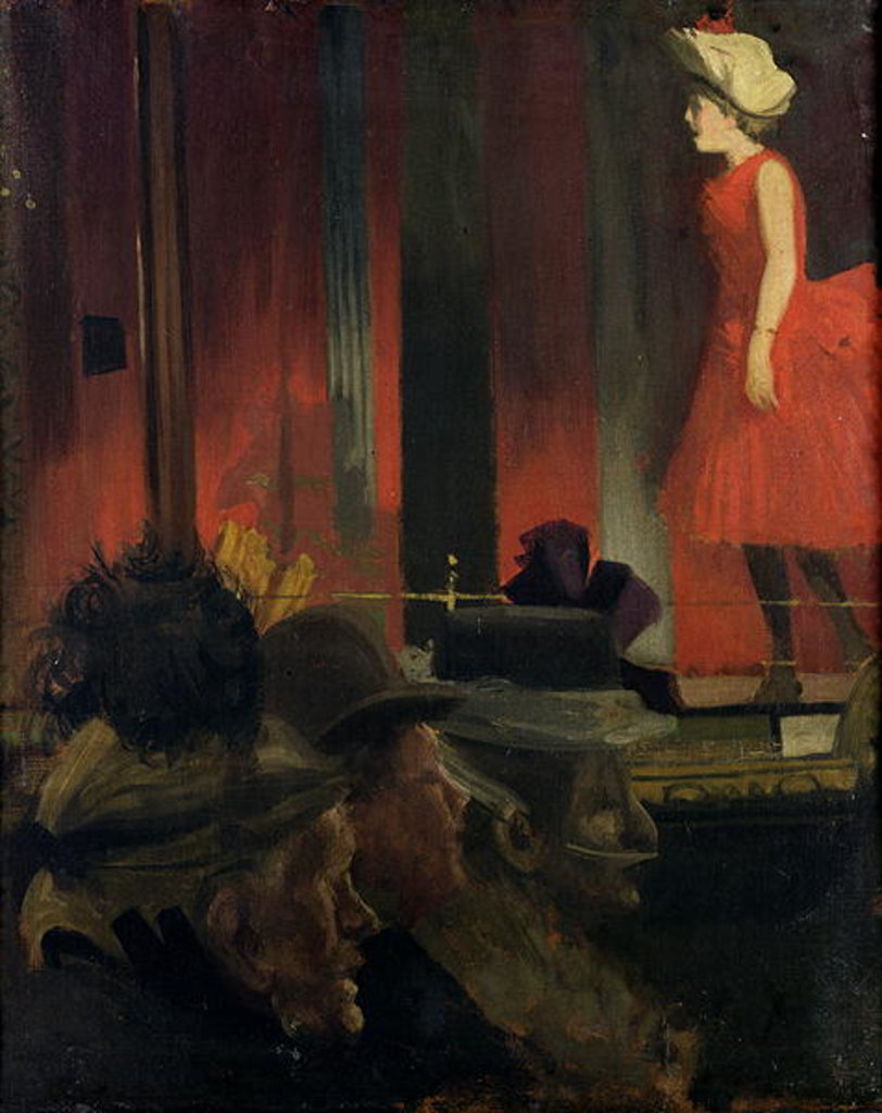 Detail of The Music Hall, 1889 by Walter Richard Sickert
