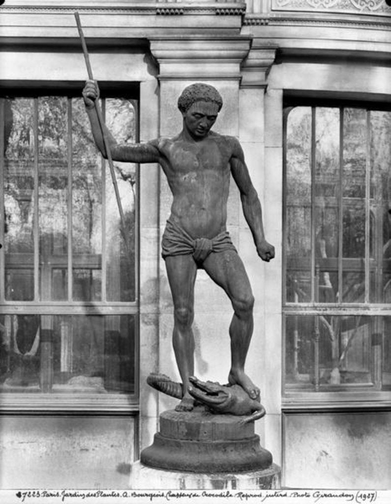 Detail of Crocodile hunter by Charles Arthur Bourgeois