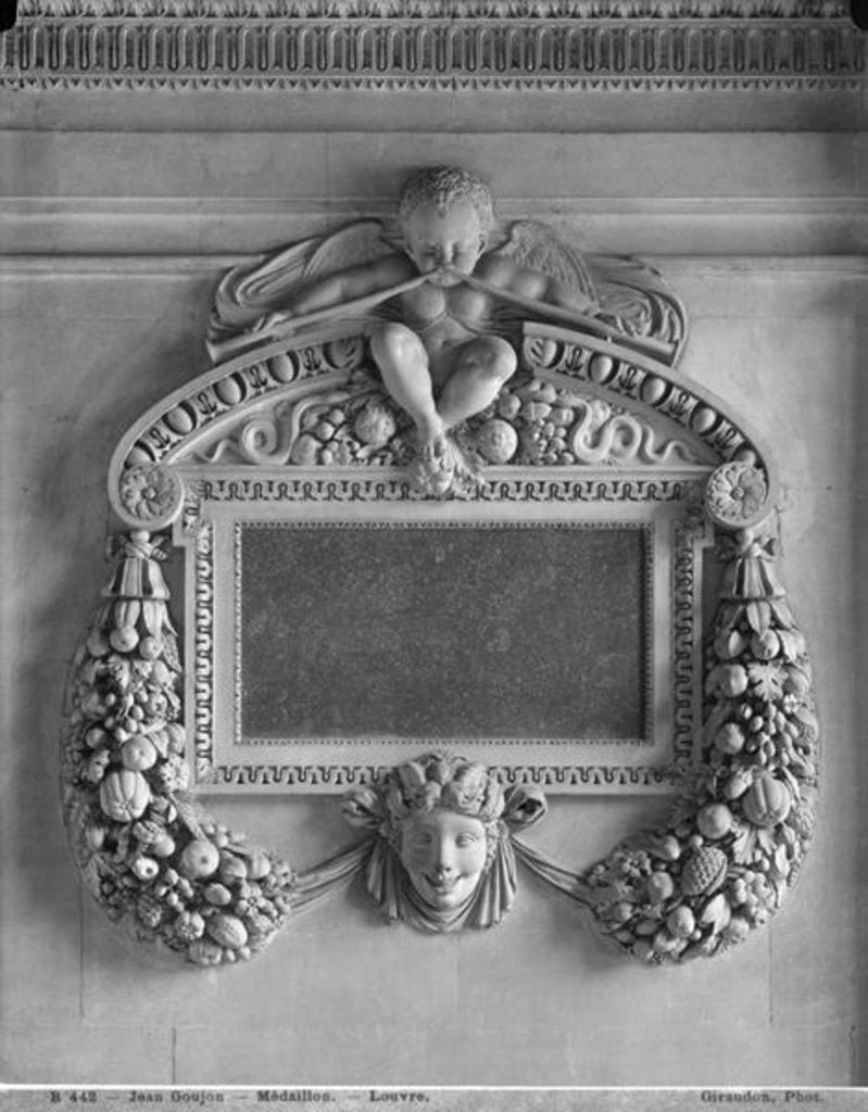 Detail of Cartouche from the Caryatids' Tribune, late 19th century by Adolphe Giraudon