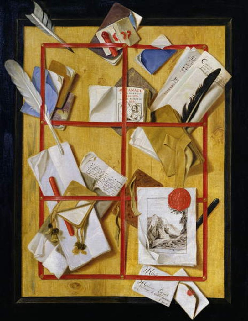 Detail of Trompe l'Oeil, 17th century by Jean-Francois de Le Motte