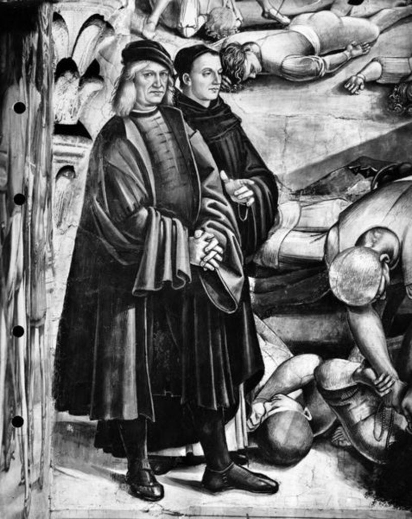 Detail of Portrait of Luca Signorelli and Fra Angelico by Luca Signorelli