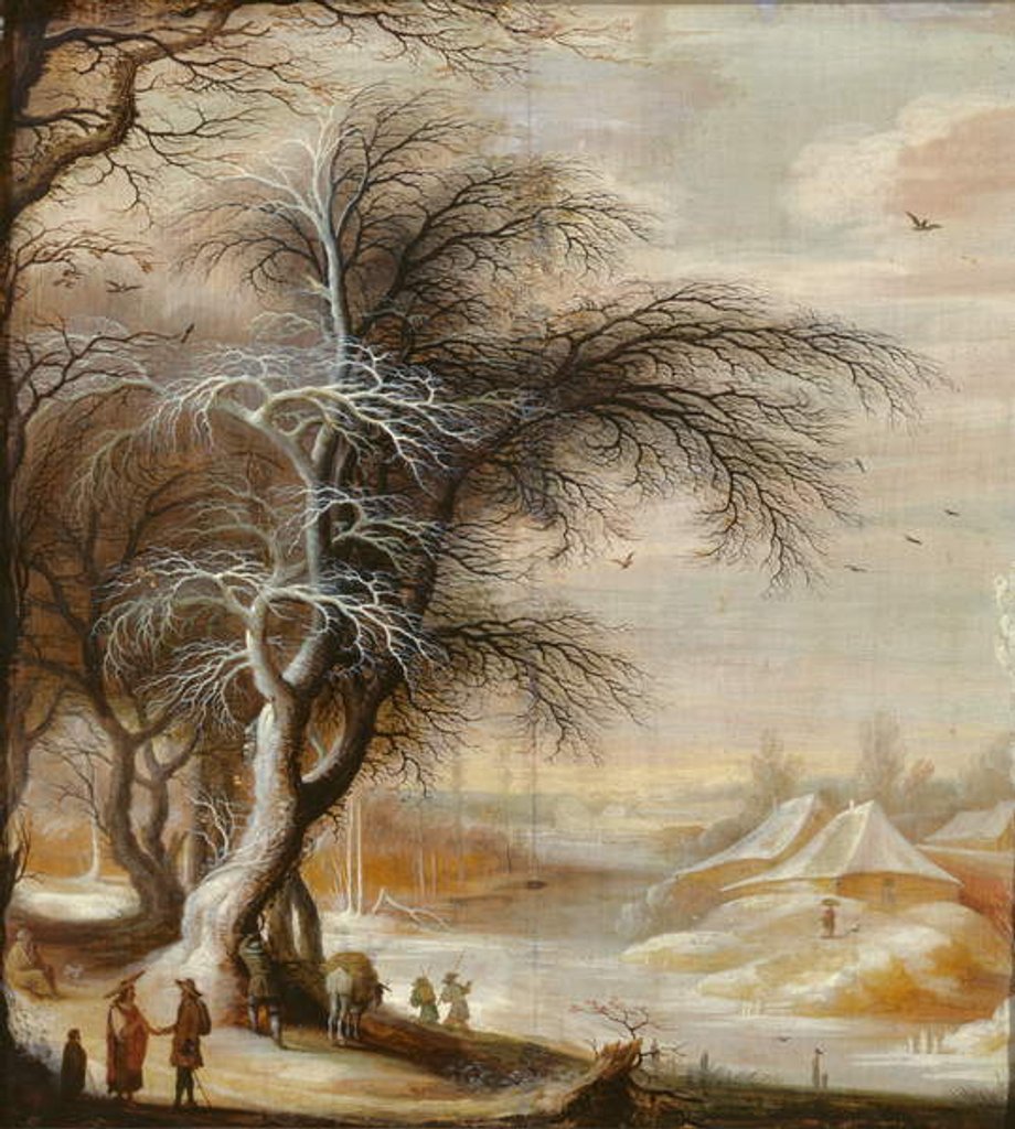 Detail of Winter Landscape by Gysbrecht Lytens or Leytens