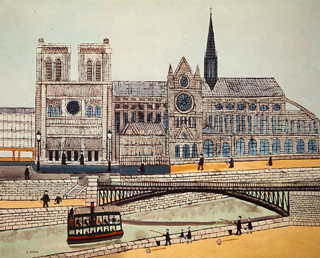 Detail of Notre-Dame, c.1933 by Louis Vivin