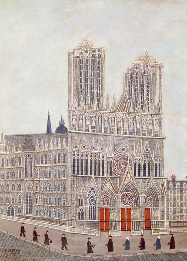 Detail of Rheims Cathedral, c.1923 by Louis Vivin