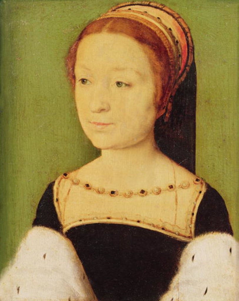 Detail of Madeleine de France Queen of Scotland, 1536 by Corneille de Lyon