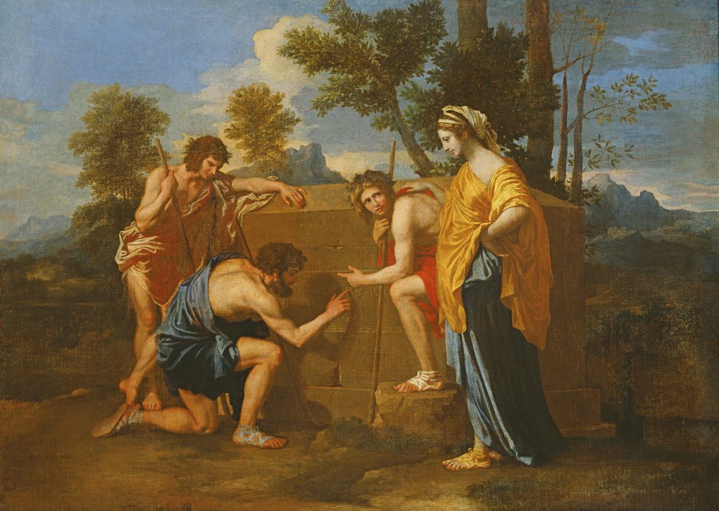 Detail of Arcadian Shepherds, c.1638 by Nicolas Poussin