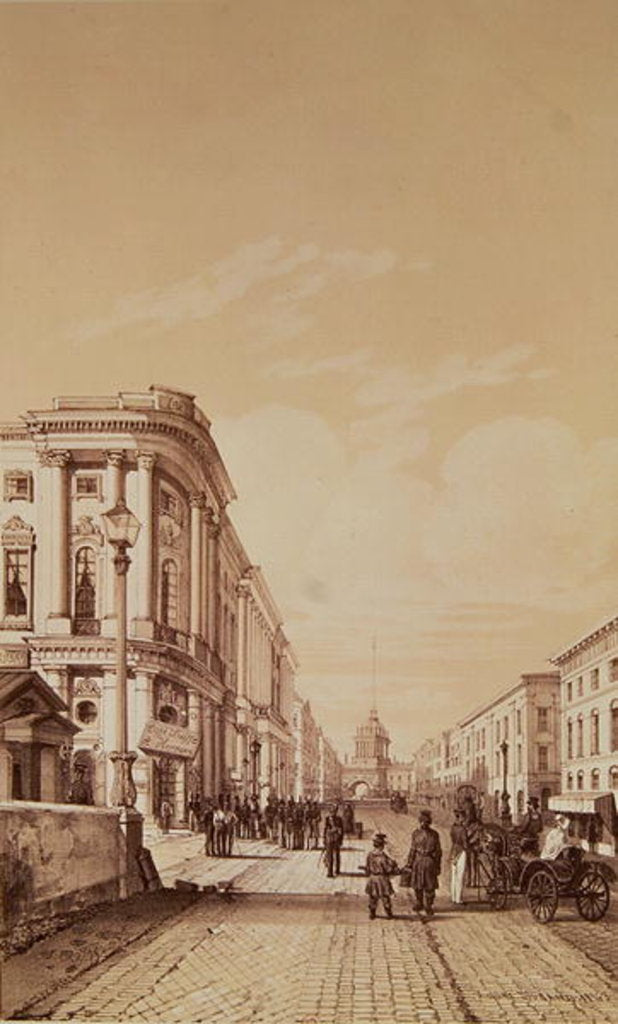 Detail of Nevsky Prospekt, St. Petersburg by Andre Durand