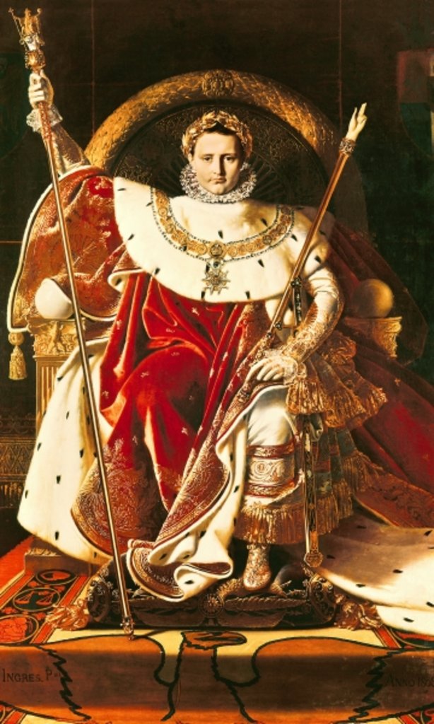 Detail of Napoleon I on the Imperial Throne, 1806 by Jean Auguste Dominique Ingres